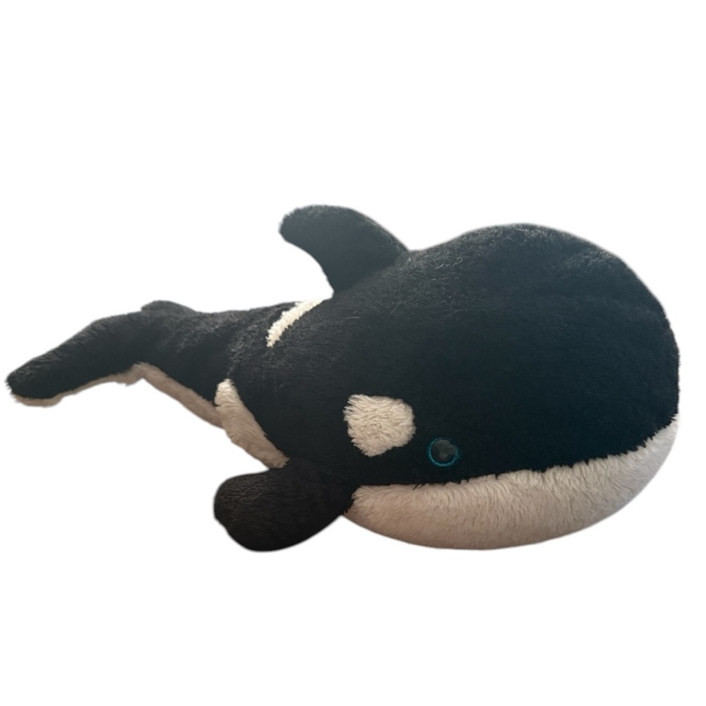 Vintage Fiesta 21” Killer Whale Orca Stuffed Animal Toy Plush Ocean Oceanic Sea
